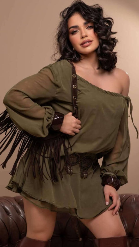 Conjunto Blusa e Saia Adriana