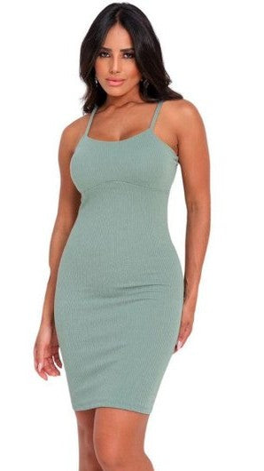 Vestido canelado Michele